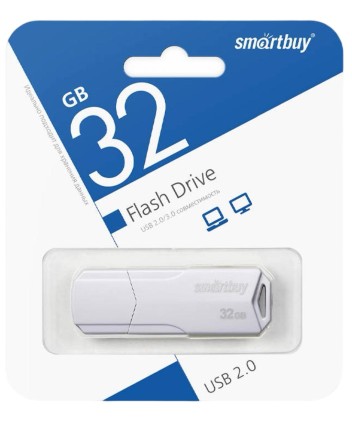  USB флеш накопитель SmartBuy 32GB Clue White (SB32GBCLU-W)