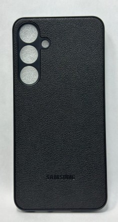  Накладка для Samsung Galaxy S24 Plus силикон под кожу черная