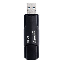 3.1 USB флеш накопитель SmartBuy 64GB CLUE Black (SB64GBCLU-K3)