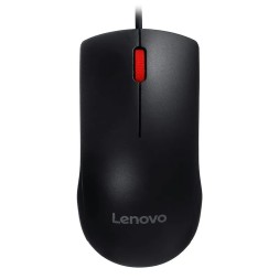 Мышь проводная Lenovo Big Red Dot Slient Cable M220L черный