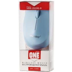 Мышь беспроводная Smartbuy ONE 202AG-B голубая (SBM-202AG-B) / 100