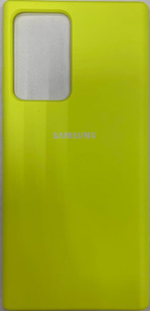 Накладка для Samsung Galaxy Note 20 Ultra Silicone cover желтая