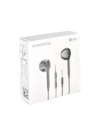  Наушники с микрофоном Borofone BM80 1.2м черные