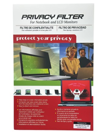  Защитная пленка на экран для MacBook Pro 16&quot; (A2485/A2780) антишпион