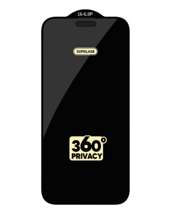  Защитное стекло для i-Phone 17 Pro Max Supglass SG-09 Антишпион чёрное