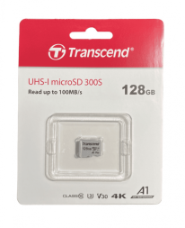 micro SDHC карта памяти Transcend 128GB UHS-I Сlass 10 100MB/s (без адаптера)