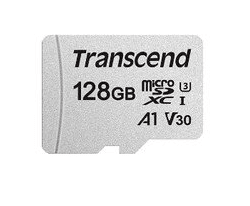 micro SDHC карта памяти Transcend 128GB UHS-I Сlass 10 100MB/s (без адаптера)