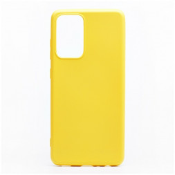 Накладка для Samsung Galaxy A02S/M02S Silicone cover желтая