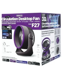 Вентилятор настольный Remax F27 серо-фиолетовый