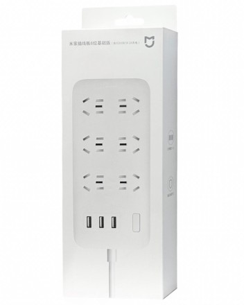  Сетевой удлинитель Xiaomi Mi Power Strip 6 Sockets/3 USB Potrs (NRB4025CN) белый