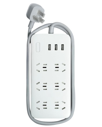  Сетевой удлинитель Xiaomi Mi Power Strip 6 Sockets/3 USB Potrs (NRB4025CN) белый