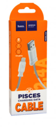 Usb Кабель-зарядка Lightning Hoco X24 Pisces 2.4A 1м силиконовый белый