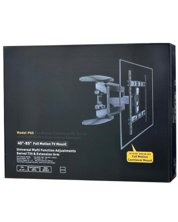  Кронштейн для телевизора 40-85" Model-P65 наклонно-поворотный черный