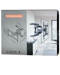 Кронштейн для телевизора 40-85" Model-P65 наклонно-поворотный черный