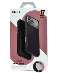 Накладка для i-Phone 17 Pro Max Uniq Keva Edge Magsafe бордовая