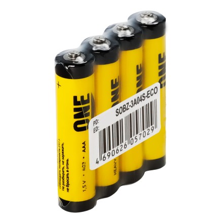  Батарейка солевая Smartbuy ONE R03/4S (60/600) SOBZ-3A04S-Eco