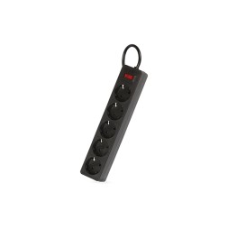Сетевой фильтр Smartbuy One, 10А, 2 200 Вт, 5 розеток, длина 3,0 м, черный (SBSP-30-K)/45