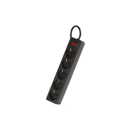  Сетевой фильтр Smartbuy One, 10А, 2 200 Вт, 5 розеток, длина 3,0 м, черный (SBSP-30-K)/45
