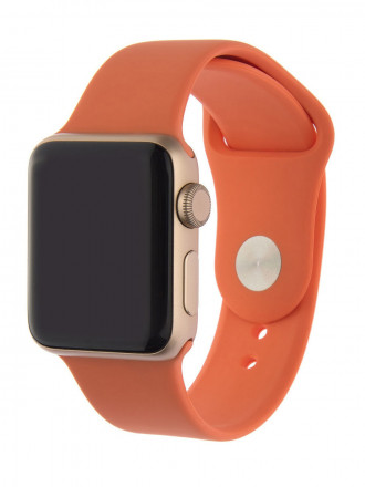 Сменный браслет силиконовая для Apple Watch 42mm персиковый