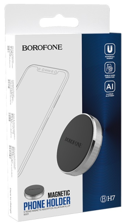  Держатель в автомобиль Borofone Joydock BH7 серебристый