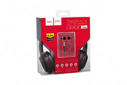 Стереонаушники Bluetooth полноразмерные HOCO W24 Enlighten 1.2м с микрофоном 1.2м красные