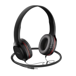 Стереонаушники Bluetooth полноразмерные HOCO W24 Enlighten 1.2м с микрофоном 1.2м красные