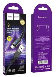 Usb Кабель-зарядка Type-C Hoco DU08 3A 1м черный