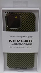 Накладка для i-Phone 12 Pro Max K-Doo Kevlar пластик зелёная