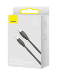 Кабель-зарядка Type-C на Lightning Baseus Jelly Liquid 20W 1.2м CAGD020001 черный