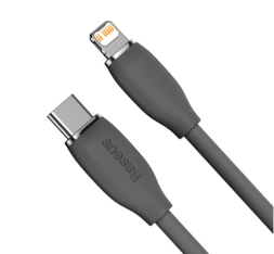 Кабель-зарядка Type-C на Lightning Baseus Jelly Liquid 20W 1.2м CAGD020001 черный