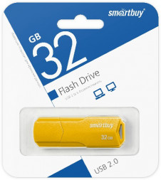 USB флеш накопитель Smartbuy 32GB Clue Yellow (SB32GBCLU-Y)