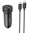  Автомобильное заряд. устр. Hoco Z49B 1USB/1C + кабель TC-TC 38W черное