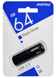 USB флеш накопитель SmartBuy 64GB Clue Black (SB64GBCLU-K)