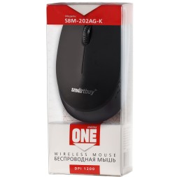 Мышь беспроводная Smartbuy ONE 202AG-K черная (SBM-202AG-K) / 100