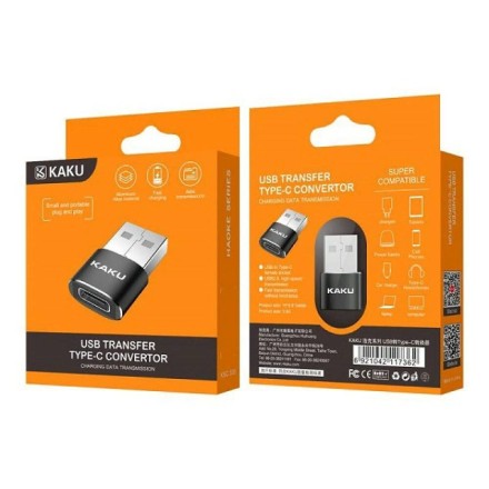  Переходник USB на Type-C Kaku KSC-530 черный