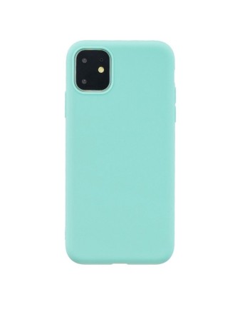  Чехол-накладка i-Phone 11 Silicone icase №44 небесно-бирюзовая