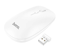 Мышь беспроводная Hoco GM15 BT5.0/DPI 800-1200-1600/2 кнопки белая