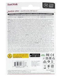 3.1 USB флеш накопитель SanDisk 256GB Ultra Dual Drive Type-c (SDDDC3-256G-G46) черный