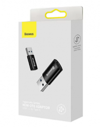 OTG USB3.1 (папа) на USB-C (мама) Baseus Ingenuity Series (ZJJQ000101) черный