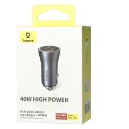 Автомобильное заряд. устр. Baseus Golden Contactor Pro 2USB 40W CCJD-A0G серое