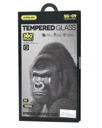 Защитное стекло для i-Phone 16 Pro Supglass SG-09 Антишпион чёрное