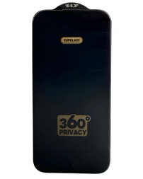 Защитное стекло для i-Phone 16 Pro Supglass SG-09 Антишпион чёрное