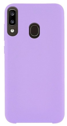  Накладка для Samsung Galaxy A30 Silicone cover сиреневая