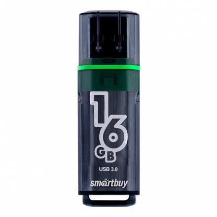  3.0 USB флеш накопитель Smartbuy 16GB Glossy Dark Grey (SB16GBGS-DG)
