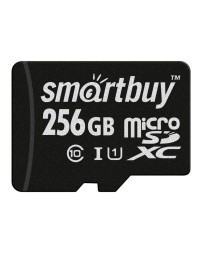 micro SDXC карта памяти Smartbuy 256GB Class 10 UHS-1 (без адаптера)