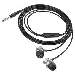 Наушники с микрофоном Hoco M106 1.2м металик