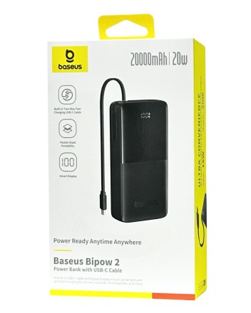  Powerbank Baseus Bipow 2 Digital Display 20W 20000mAh (P10077101113-01) черный