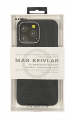 Накладка MagSafe для i-Phone 13 Pro Max K-Doo Mag Kevlar пластик черная