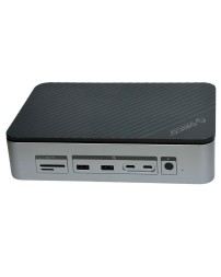 USB-С хаб Orico D35M2-BK USB3.0x3/USB-Cx2/HDMI 4K/TF/SD/RJ45/SATA3.0x1/M.2x1 черный