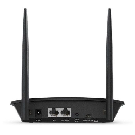  Wi-Fi роутер Tp-Link TL-MR100 N300 10/100BASE-TX/4G cat.4 черный